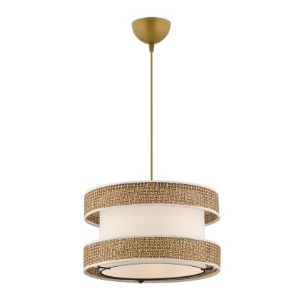 Hanglamp HALO 1xE27/60W/230V crème/beige