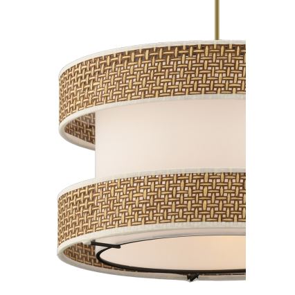Hanglamp HALO 1xE27/60W/230V crème/beige