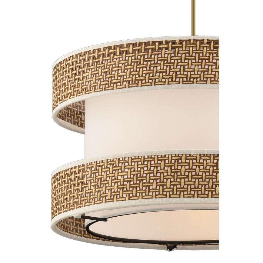 Hanglamp HALO 1xE27/60W/230V crème/beige