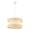 Hanglamp HALO 1xE27/60W/230V crème/beige