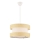 Hanglamp HALO 1xE27/60W/230V crème/beige