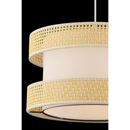 Hanglamp HALO 1xE27/60W/230V crème/beige