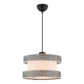 Hanglamp HALO 1xE27/60W/230V crème/grijs
