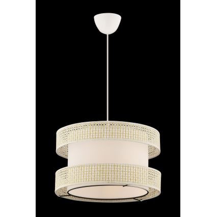 Hanglamp HALO 1xE27/60W/230V crème