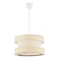 Hanglamp HALO 1xE27/60W/230V crème