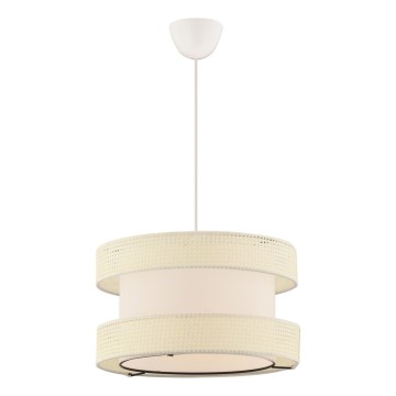Hanglamp HALO 1xE27/60W/230V crème