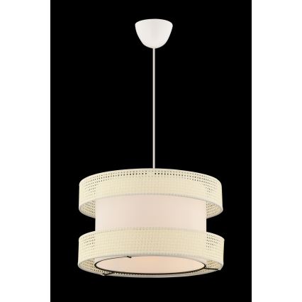 Hanglamp HALO 1xE27/60W/230V crème