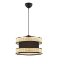 Hanglamp HALO 1xE27/60W/230V zwart/beige