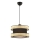 Hanglamp HALO 1xE27/60W/230V zwart/beige