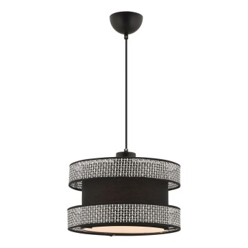 Hanglamp HALO 1xE27/60W/230V zwart/grijs
