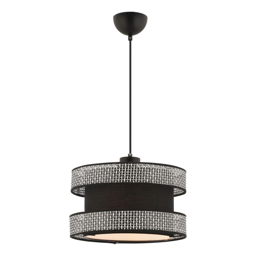 Hanglamp HALO 1xE27/60W/230V zwart/grijs