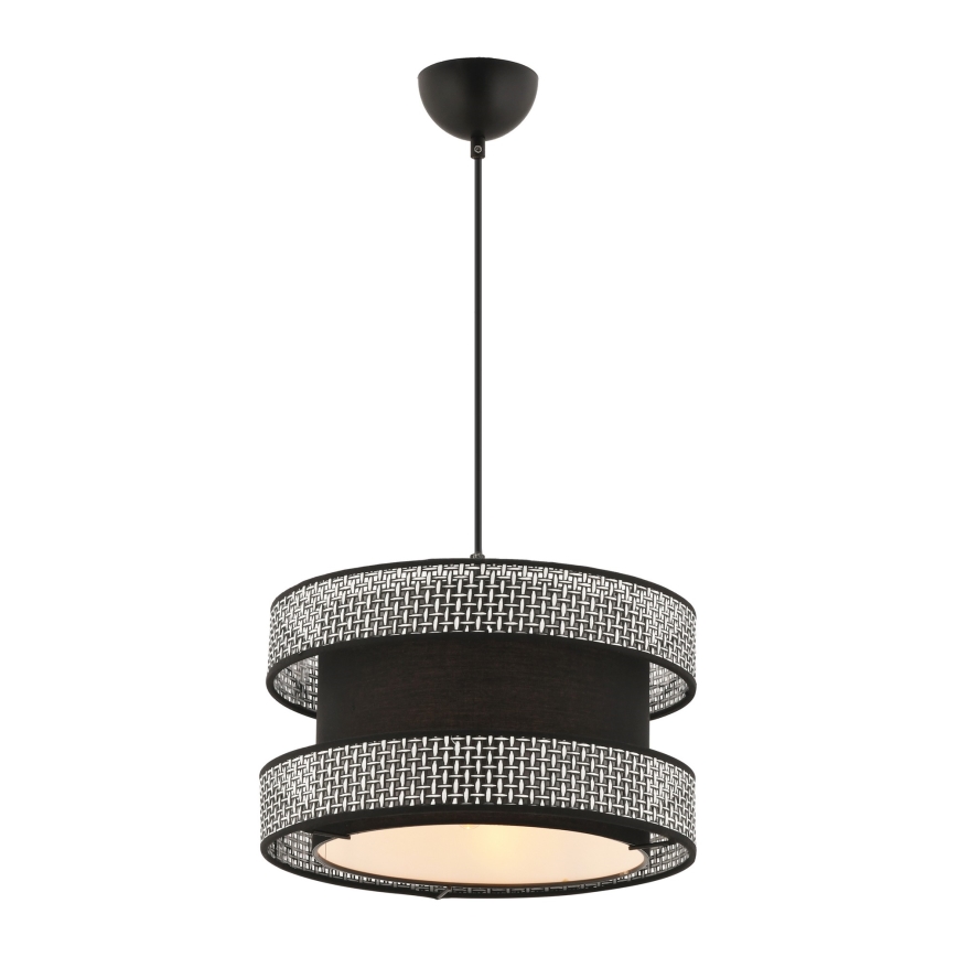 Hanglamp HALO 1xE27/60W/230V zwart/grijs