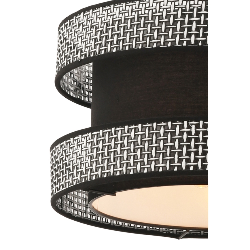 Hanglamp HALO 1xE27/60W/230V zwart/grijs