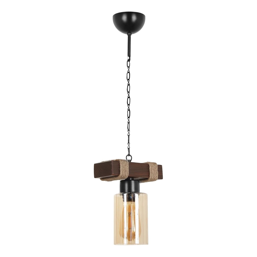 Hanglamp JASMIN 1xE27/40W/230V bruin/beige
