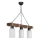 Hanglamp JASMIN 3xE27/40W/230V bruin/wit
