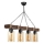 Hanglamp JASMIN 4xE27/40W/230V bruin/beige