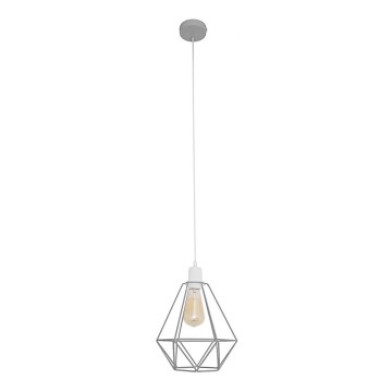 Hanglamp KARO 1xE27/15W/230V grijs