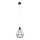 Hanglamp KARO 1xE27/15W/230V zwart