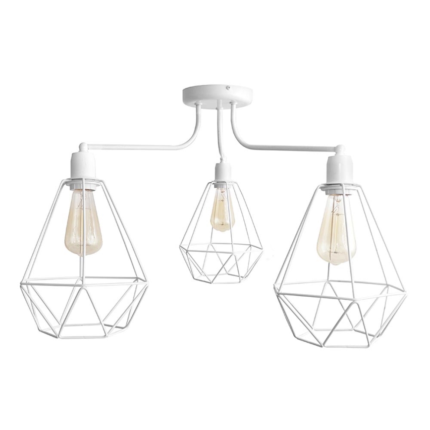 Hanglamp KARO 3xE27/15W/230V wit