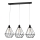 Hanglamp KARO 3xE27/15W/230V zwart