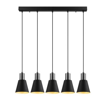 Hanglamp KEM 5xE27/40W/230V zwart