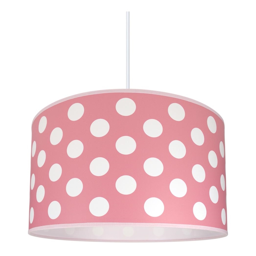 Hanglamp kinderkamer DOTS PINK 1xE27/60W/230V