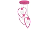 Hanglamp kinderkamer LOVE 3xE27/60W/230V roze