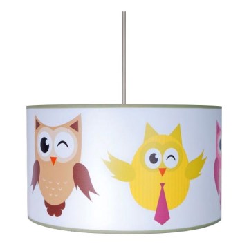 Hanglamp kinderkamer OWLS 1xE27/60W/230V