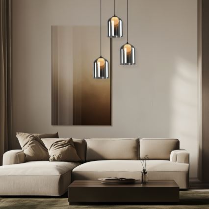 Hanglamp KLEA 1xG9/15W/230V rookzwart