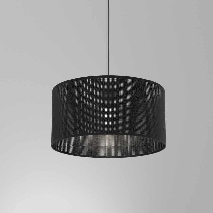 Hanglamp aan kabel LOFT SHADE 1xE27/60W/230V Ø 40 cm zwart
