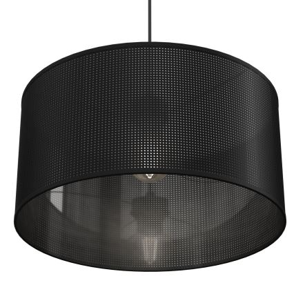 Hanglamp aan kabel LOFT SHADE 1xE27/60W/230V Ø 40 cm zwart