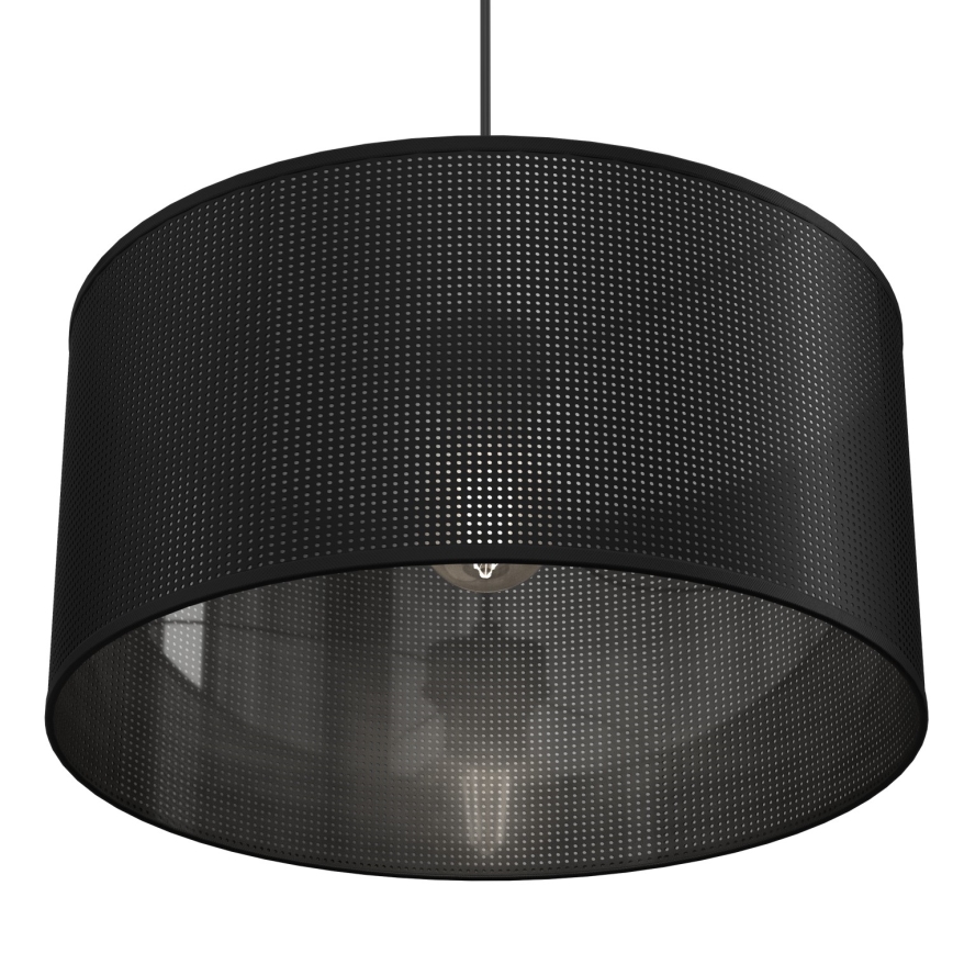 Hanglamp aan kabel LOFT SHADE 1xE27/60W/230V Ø 40 cm zwart