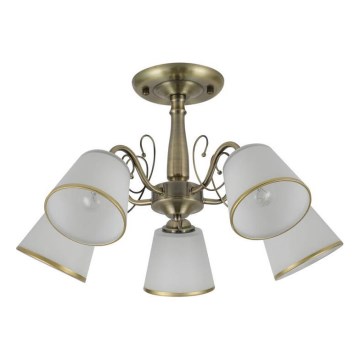Hanglamp LOSANNA 5xE14/40W/230V messing