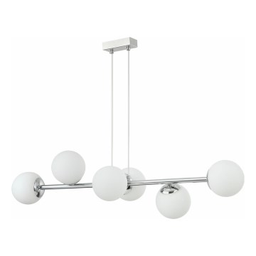 Hanglamp MADDIE 5xE14/5W/230V glanzend chroom