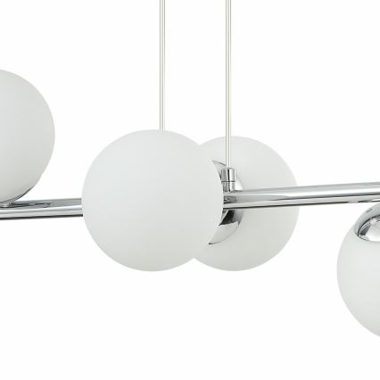 Hanglamp MADDIE 5xE14/5W/230V glanzend chroom