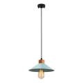 Hanglamp MANAVGAT 1xE27/40W/230V blauw/bruin