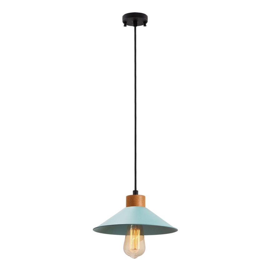 Hanglamp MANAVGAT 1xE27/40W/230V blauw/bruin