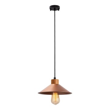 Hanglamp MANAVGAT 1xE27/40W/230V koper/bruin