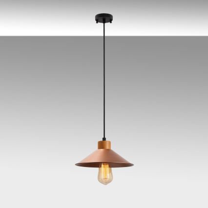 Hanglamp MANAVGAT 1xE27/40W/230V koper/bruin