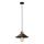 Hanglamp MANAVGAT 1xE27/40W/230V zwart/bruin