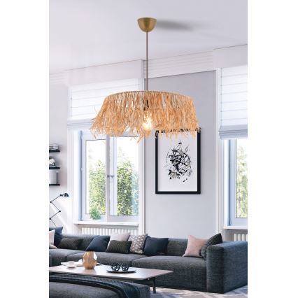 Hanglamp MARISKA 1xE27/40W/230V raffia