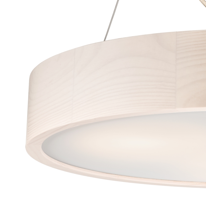 Hanglamp aan kabel 3xE27/60W/230V ? 47 cm dennenhout