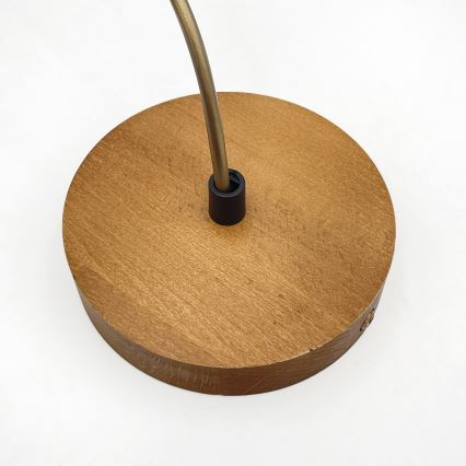 Hanglamp met kabel AIDA 1x E27/60W/230V Ø 25 cm eiken/bruin/wit