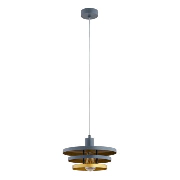 Hanglamp met kabel ALANA 1xE27/15W/230V grijs/goud