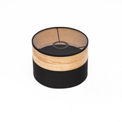 Hanglamp met kabel ALBA 1xE27/15W/230V Ø 20 cm zwart/bruin