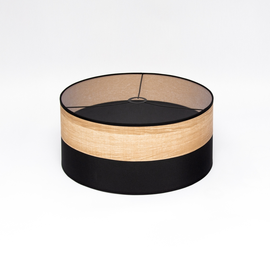 Hanglamp met kabel ALBA 1xE27/15W/230V Ø45 cm zwart/bruin