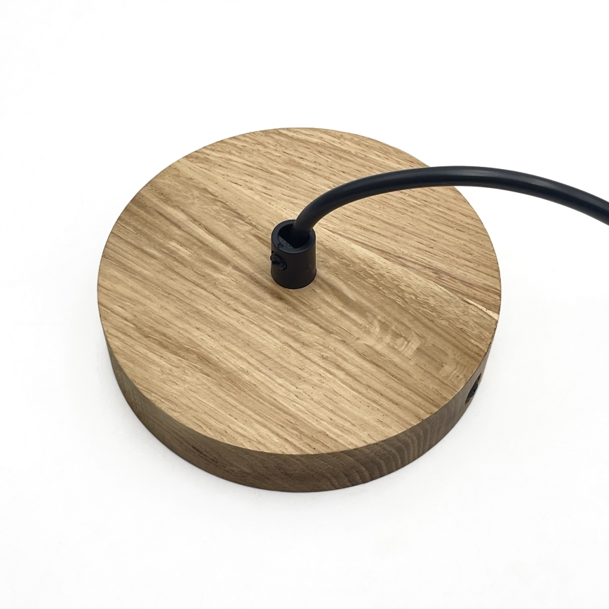 Hanglamp met kabel ASTA 1xE27/60W/230V, diam. 28 cm, eiken