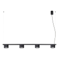 Hanglamp met kabel AURA 4xGX53/10W/230V zwart