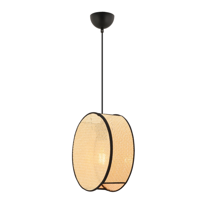 Hanglamp met kabel BIG DRUM 1xE27/60W/230V beige/zwart