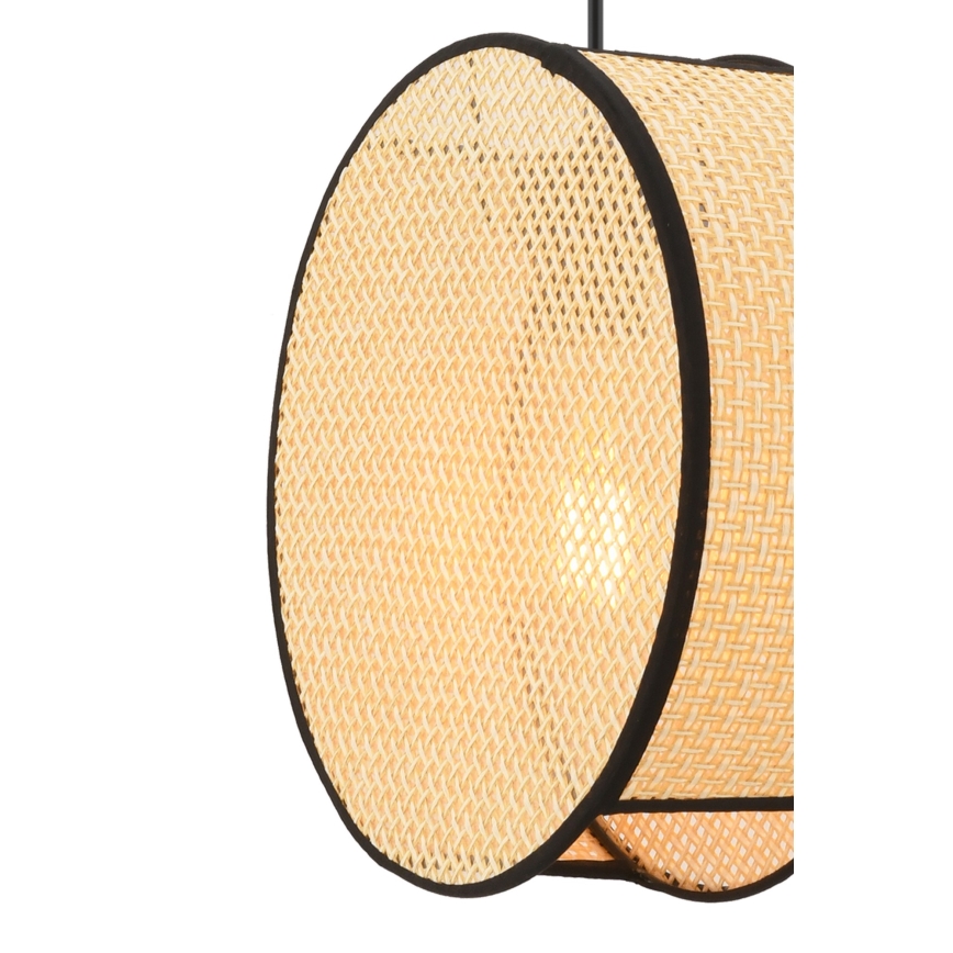 Hanglamp met kabel BIG DRUM 1xE27/60W/230V beige/zwart